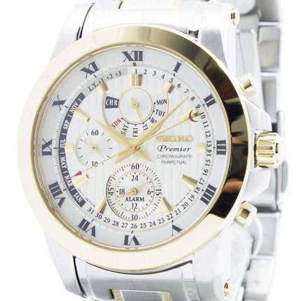 Orologio da uomo Seiko Premier cronografo perpetuo SPC162 SPC162P1 SPC162P
