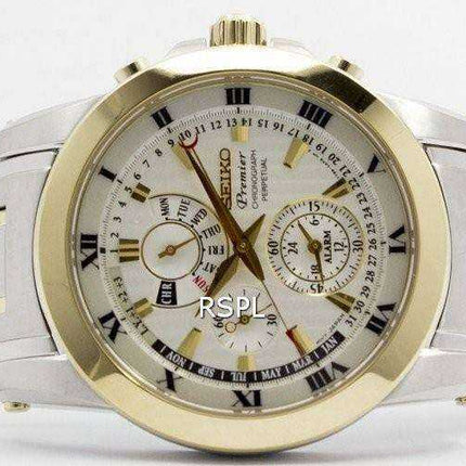 Orologio da uomo Seiko Premier cronografo perpetuo SPC162 SPC162P1 SPC162P