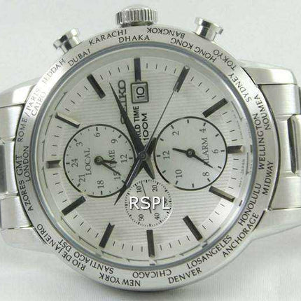Orologio da uomo Seiko Alarm Chronograph World Time SPL047 SPL047P1 SPL047P