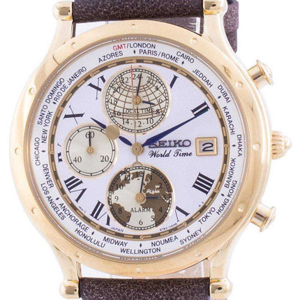 Orologio Seiko 30th Anniversary Age Of Discovery World Time SPL060 SPL060P1 SPL060P Cronografo al quarzo da uomo in edizione lim