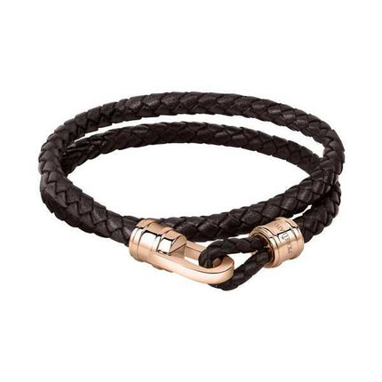 Bracciale Morellato Moody in pelle e acciaio inossidabile SQH35 da uomo