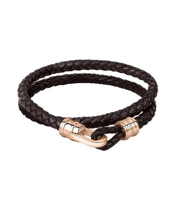 Bracciale Morellato Moody in pelle e acciaio inossidabile SQH35 da uomo