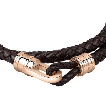 Bracciale Morellato Moody in pelle e acciaio inossidabile SQH35 da uomo