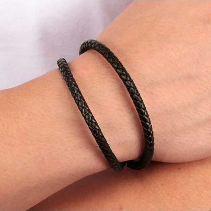 Bracciale Morellato Moody in pelle e acciaio inossidabile SQH35 da uomo