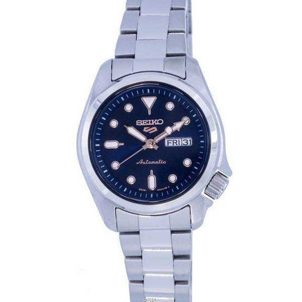 Orologio da donna Seiko 5 Sports automatico in acciaio inossidabile quadrante blu SRE003 SRE003K1 SRE003K 100M