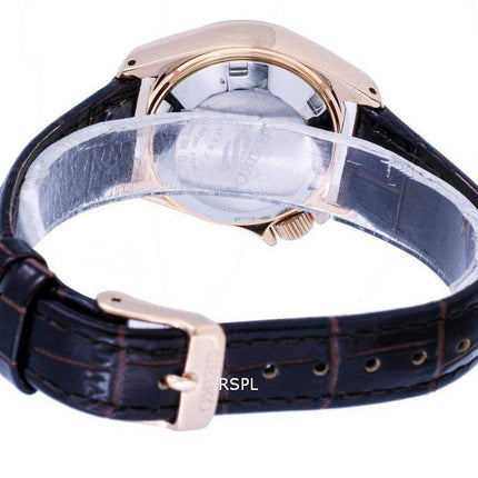 Orologio da donna Seiko 5 Sports Compact in pelle marrone quadrante automatico SRE006 SRE006K1 SRE006K 100M orologio da donna