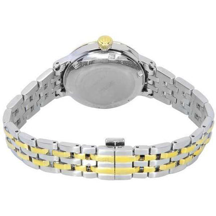 Seiko Presage Cocktail Time White Lady Diamond Accents Orologio da donna automatico SRE010J1 con quadrante in oro