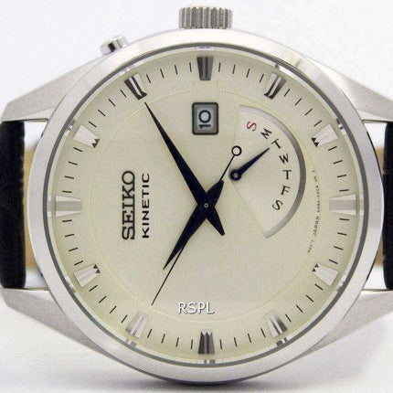 Orologio da uomo Seiko Kinetic SRN071 SRN071P1 SRN071P con cinturino in pelle ricondizionato