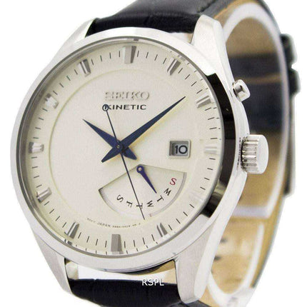 Orologio da uomo Seiko Kinetic SRN071 SRN071P1 SRN071P con cinturino in pelle ricondizionato