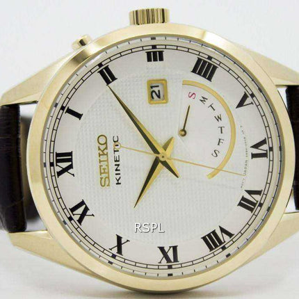 Cinturino in pelle marrone Seiko Kinetic SRN074 SRN074P1 SRN074P Orologio da uomo