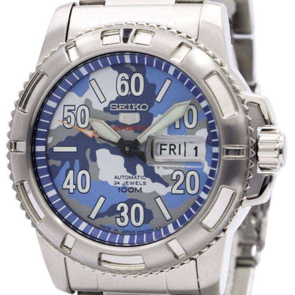 Orologio da uomo Seiko 5 Sports Automatic 24 Jewels Camouflage Japan Made SRP223 SRP223J1 SRP223J