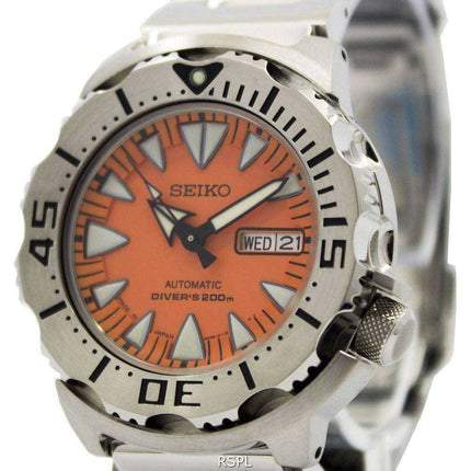 Orologio da uomo Seiko dal Giappone Made Orange Monster Divers SRP309 SRP309J