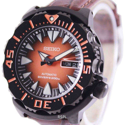 Orologio da uomo automatico Seiko 5 Sports da sub 200M Ratio in pelle marrone SRP311J1-LS3