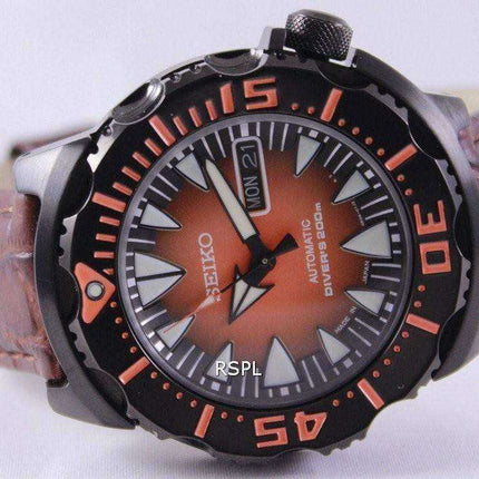 Orologio da uomo automatico Seiko 5 Sports da sub 200M Ratio in pelle marrone SRP311J1-LS3