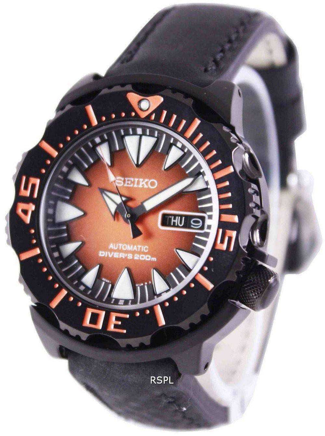 Orologio da uomo automatico in pelle con quadrante 200M Ratio 200 Diver Automatic di Seiko 5 Sport