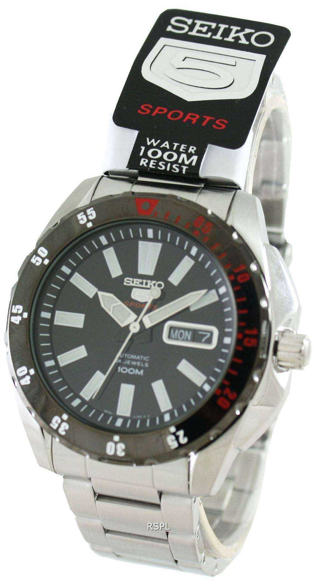 Orologio da uomo Seiko 5 Sports Automatic 24 Jewels 100M SRP361 SRP361K1 SRP361K