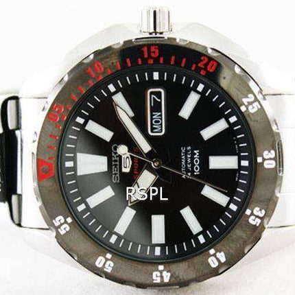 Orologio da uomo Seiko 5 Sports Automatic 24 Jewels 100M SRP361 SRP361K1 SRP361K