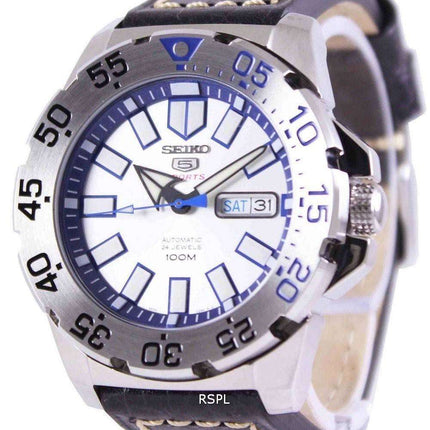 Orologio da uomo automatico Seiko 5 con rapporto nero sportivo SRP481K1-LS2