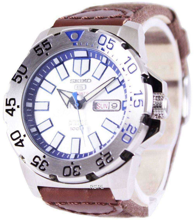 Orologio da uomo automatico con cinturino in tela Seiko 5 Sports SRP481K1-NS1