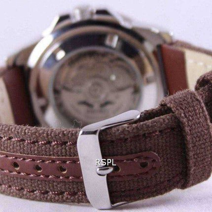 Orologio da uomo automatico con cinturino in tela Seiko 5 Sports SRP481K1-NS1