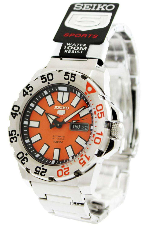 Orologio da uomo Seiko 5 Sports Automatic Monster SRP483 SRP483K1 SRP483K