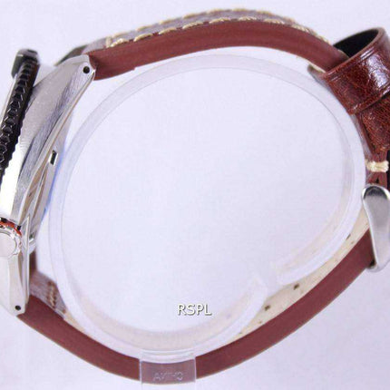 Orologio da uomo Seiko Superior Automatic Diver 200M Ratio in pelle marrone SRP497K1-LS1