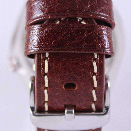 Orologio da uomo Seiko Superior Automatic Diver 200M Ratio in pelle marrone SRP497K1-LS1