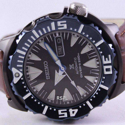 Orologio da uomo Seiko Prospex Air Diver 200M Ratio in pelle marrone SRP581K1-LS3