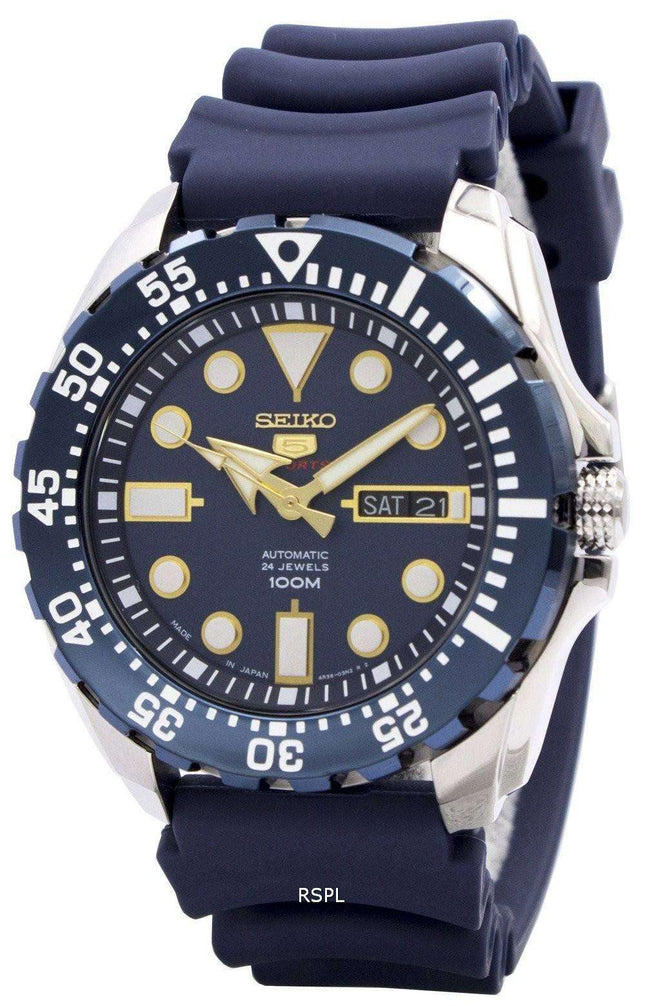 Orologio da uomo Seiko 5 Sports automatico 24 gioielli, prodotto in Giappone, SRP605J2, ricondizionato