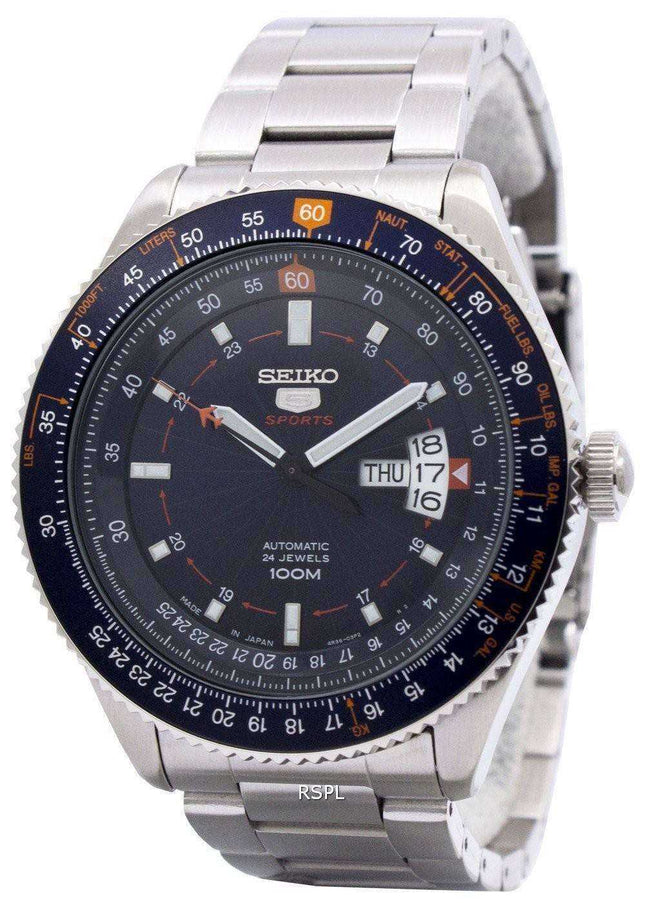 Orologio da uomo Seiko 5 Sports Automatic 24 Jewels Japan Made SRP609 SRP609J1 SRP609J Orologio da uomo