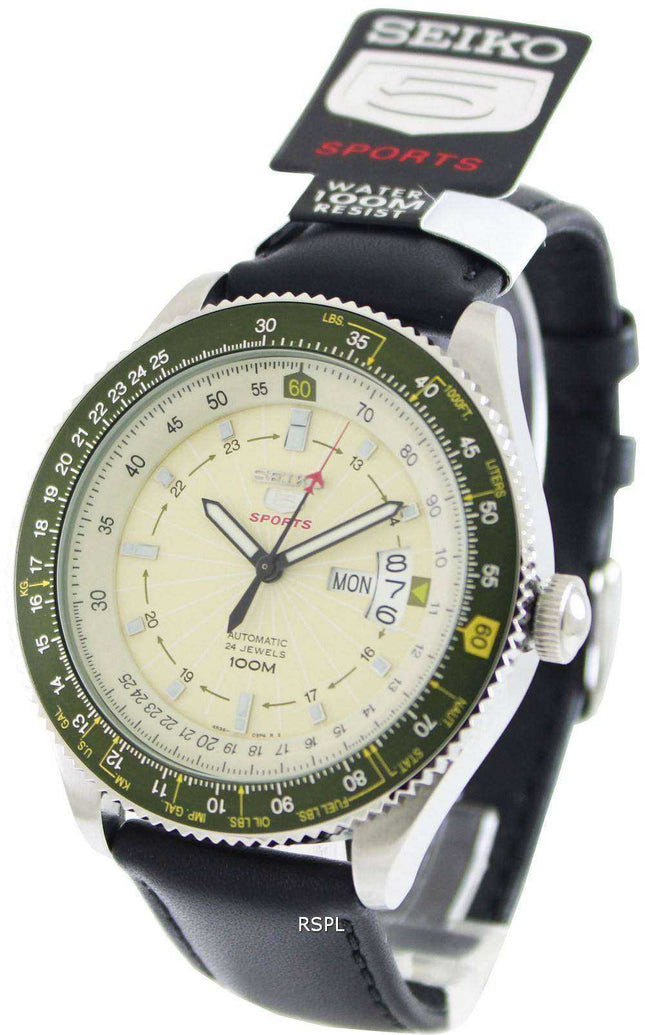 Orologio da uomo Seiko 5 Sports Automatic Pilot SRP615 SRP615K1 SRP615K