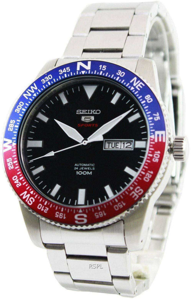 Orologio da uomo Seiko 5 Sports Automatic 24 Jewels 100M SRP661 SRP661K1 SRP661K