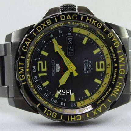 Orologio da uomo Seiko 5 Sports Automatic 24 Jewels World Time SRP689K1 SRP689K