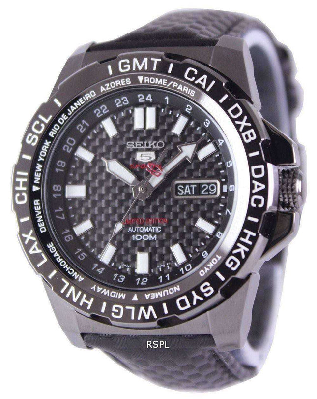 Orologio da uomo Seiko 5 Sports in edizione limitata automatico da 24 rubini 100M SRP723 SRP723K1 SRP723K