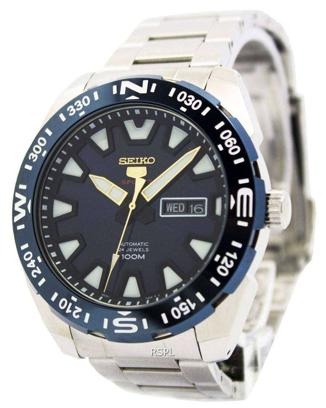 Orologio da uomo Seiko 5 Sports Automatic 24 Jewels 100M SRP747 SRP747K1 SRP747K