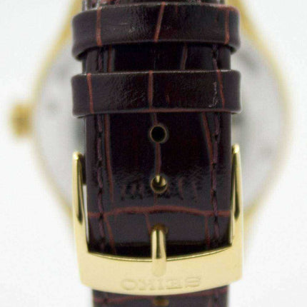Orologio da uomo automatico Seiko con cinturino in pelle marrone 23 rubini SRP770 SRP770K1 SRP770K