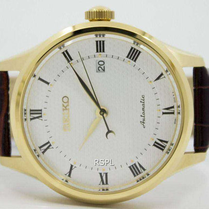 Orologio da uomo automatico Seiko con cinturino in pelle marrone 23 rubini SRP770 SRP770K1 SRP770K
