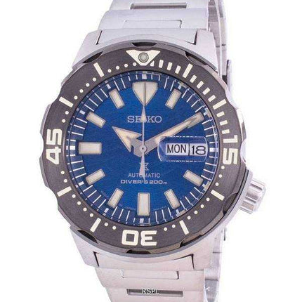 Seiko Prospex Automatic Diver&#39;s Monster Save The Ocean SRPE09 SRPE09J1 SRPE09J Orologio da uomo 200M realizzato in Giappone