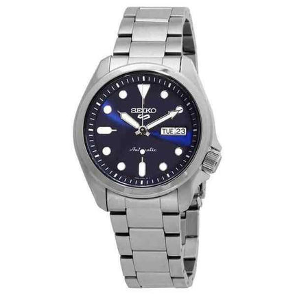 Orologio da uomo automatico Seiko 5 con quadrante blu SRPE53 SRPE53K1 SRPE53K 100M