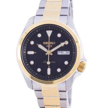 Orologio da uomo automatico Seiko 5 con quadrante nero SRPE60 SRPE60K1 SRPE60K 100M