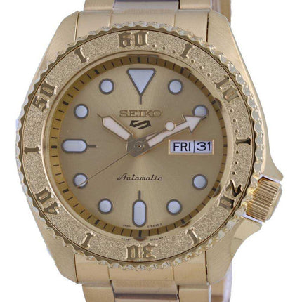 Orologio da uomo automatico con quadrante tono oro Seiko 5 SRPE74 SRPE74K1 SRPE74K 100M