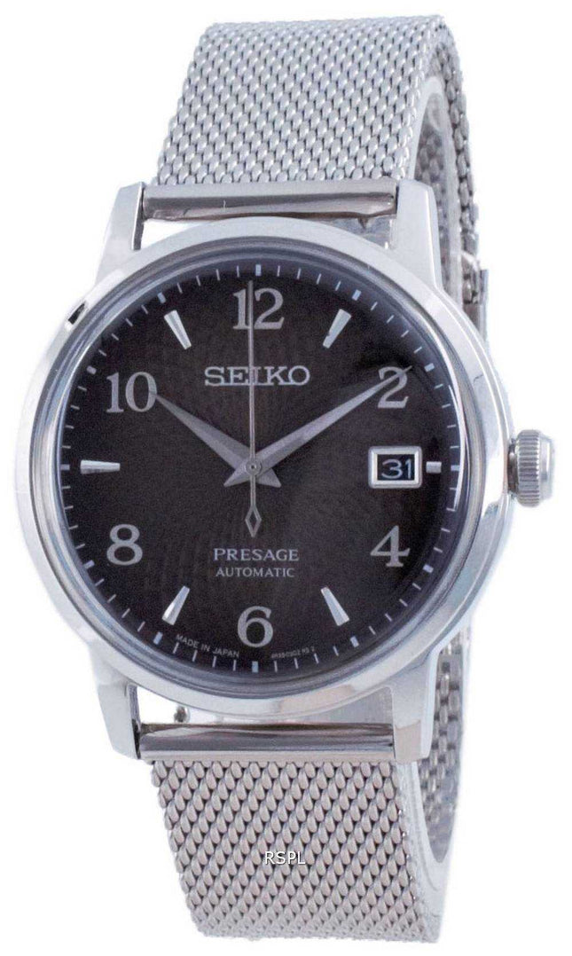 Orologio da uomo Seiko Presage Cocktail Time nero russo automatico SRPF39 SRPF39J1 SRPF39J
