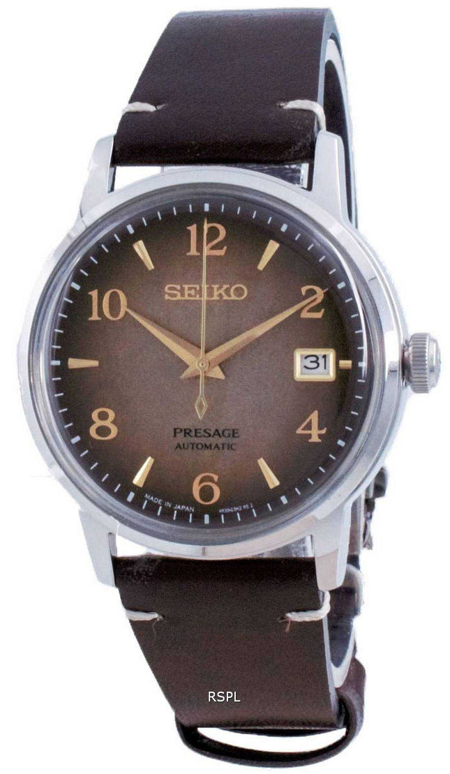 Orologio da uomo automatico Seiko Presage Cocktail Time Hojicha Limited Edition SRPF43 SRPF43J1 SRPF43J