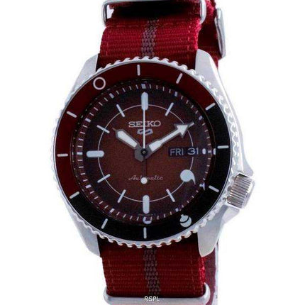 Orologio da uomo automatico Seiko 5 Sports Sarada Uchiha in edizione limitata SRPF67 SRPF67K1 SRPF67K 100M