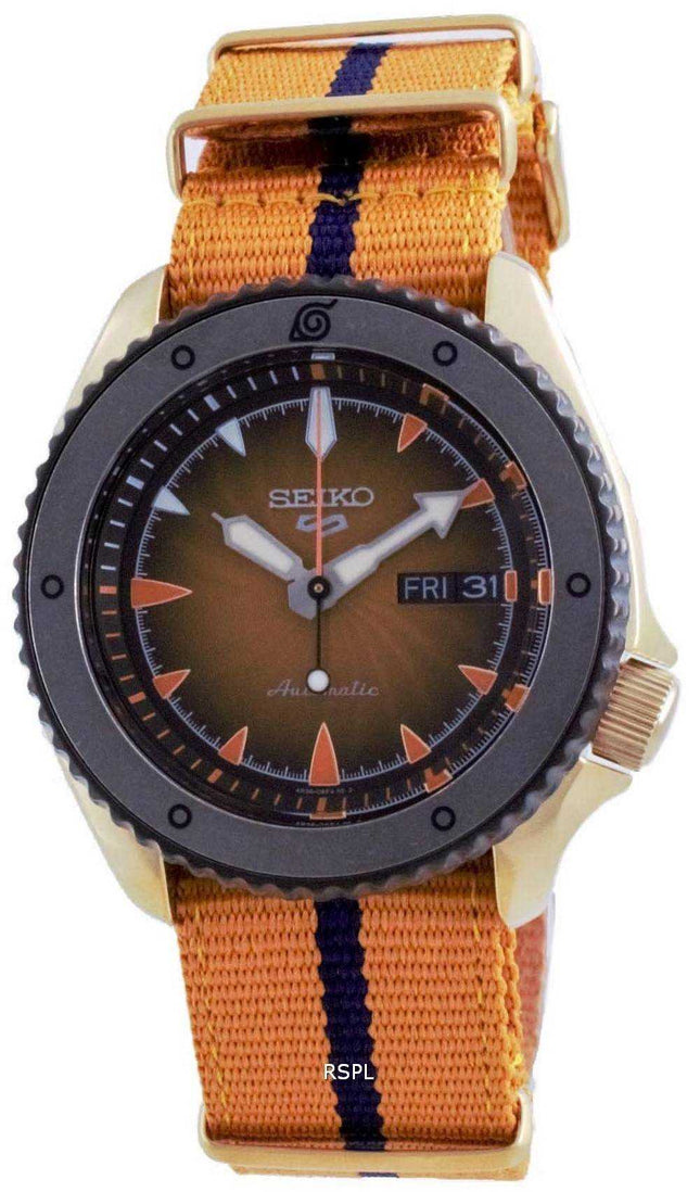 Orologio da uomo automatico Seiko 5 Sports Naruto Uzumaki in edizione limitata SRPF70 SRPF70K1 SRPF70K 100M
