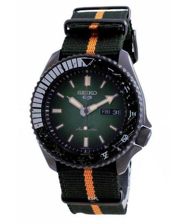 Orologio da uomo automatico Seiko 5 Sports Rock Lee in edizione limitata SRPF73 SRPF73K1 SRPF73K 100M