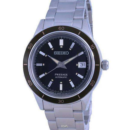 Orologio da uomo automatico in acciaio inossidabile Seiko Presage Style anni &#39;60 SRPG07 SRPG07J1 SRPG07J