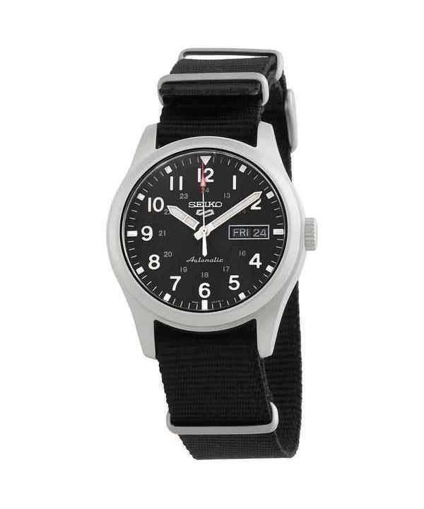 Orologio da uomo Seiko 5 Sports ricondizionato con quadrante nero automatico SRPG37 SRPG37K1 SRPG37K 100M