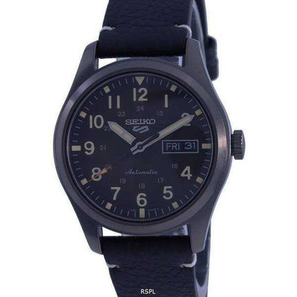 Orologio da uomo Seiko 5 Sports Field Collection quadrante marrone cinturino in pelle automatico SRPG41 SRPG41K1 SRPG41K 100M