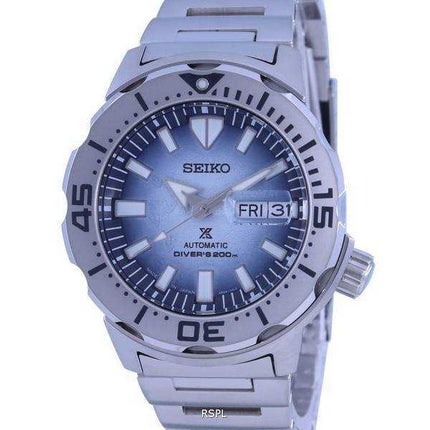 Orologio da uomo Seiko Prospex Save The Ocean Frost Monster Special Edition Automatic Diver's SRPG57 SRPG57J1 SRPG57J 200M